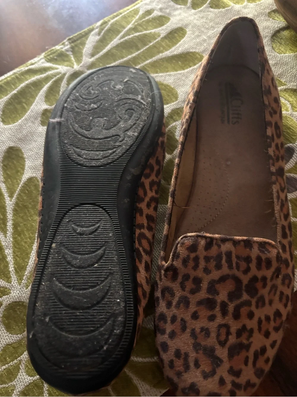 Cliffs by WHITE MOUNTAIN Leopard Print Slip-On Loafers - Brown/Black
